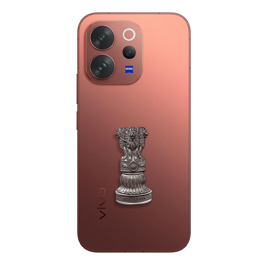 Vivo V70 5G Compatible Satyamev Jayate 3D Metal Emblem Sticker