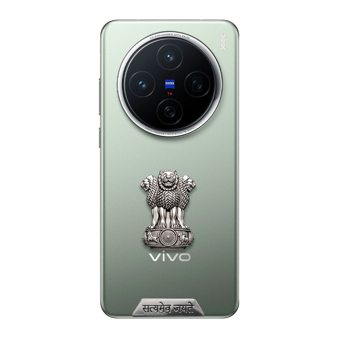 Vivo X200 Pro 5G Compatible Satyamev Jayate 3D Metal Emblem Sticker