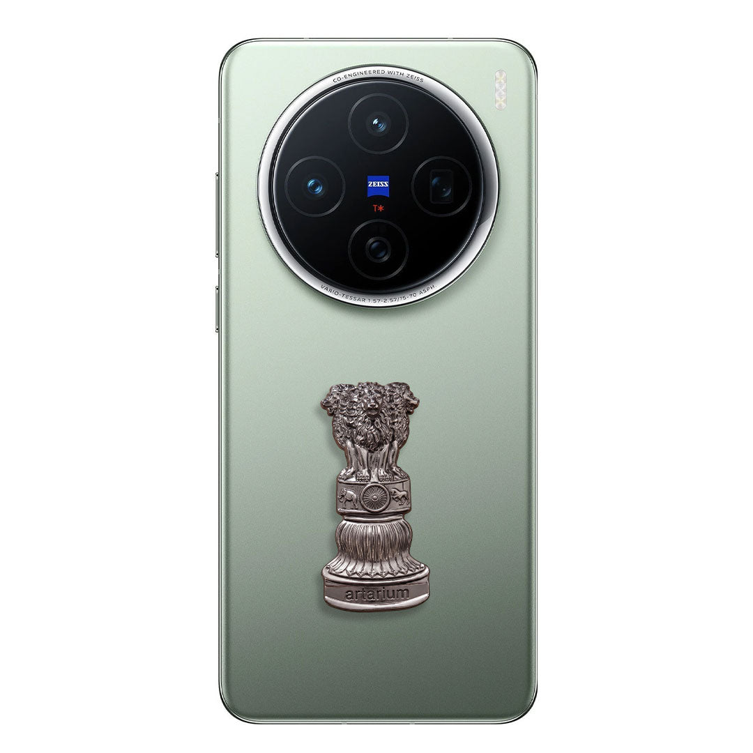 Vivo X200 Pro 5G Compatible Satyamev Jayate 3D Metal Emblem Sticker