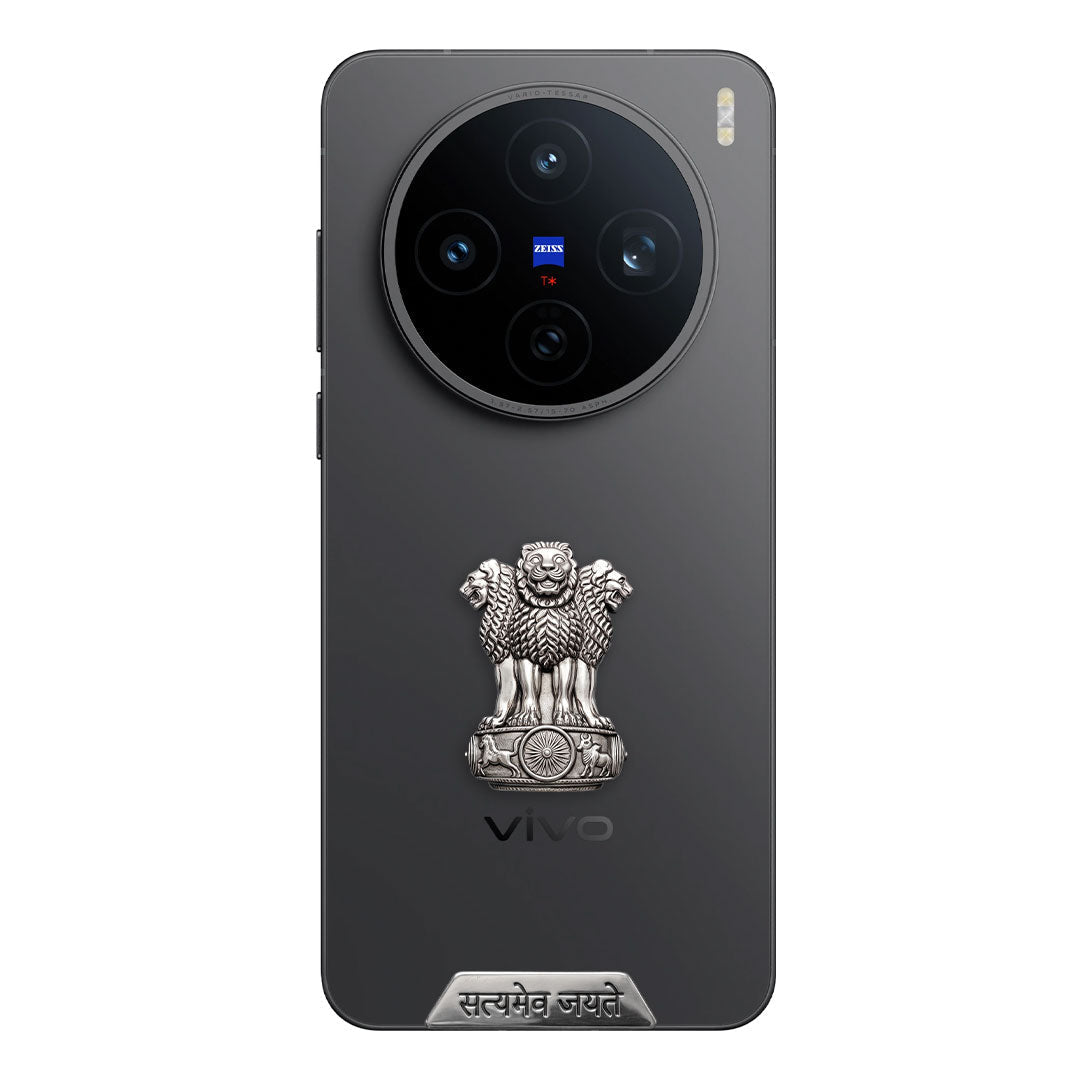 Vivo X200T 5G Compatible Satyamev Jayate 3D Metal Emblem Sticker