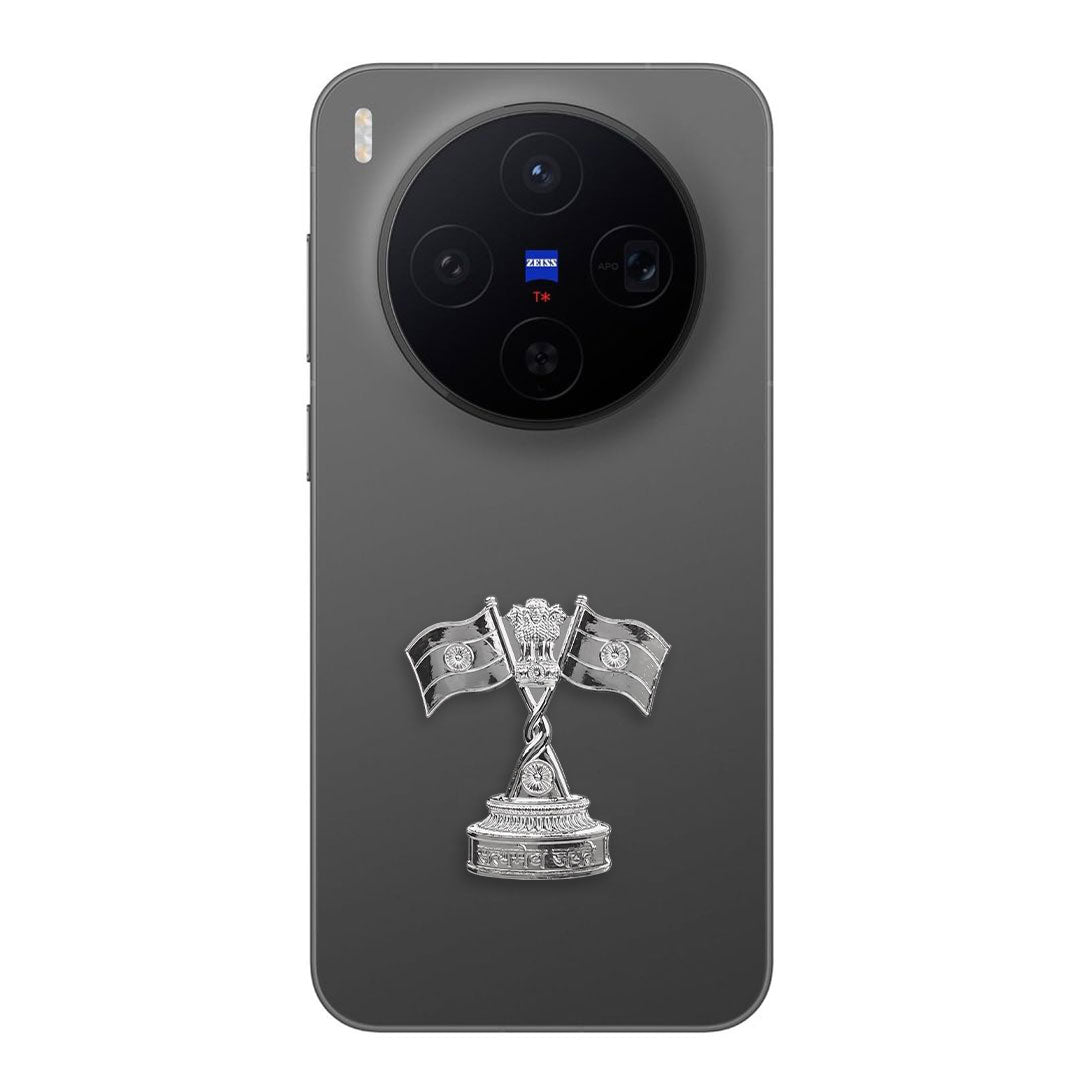 Vivo X300 5G Compatible Satyamev Jayate 3D Metal Emblem Sticker