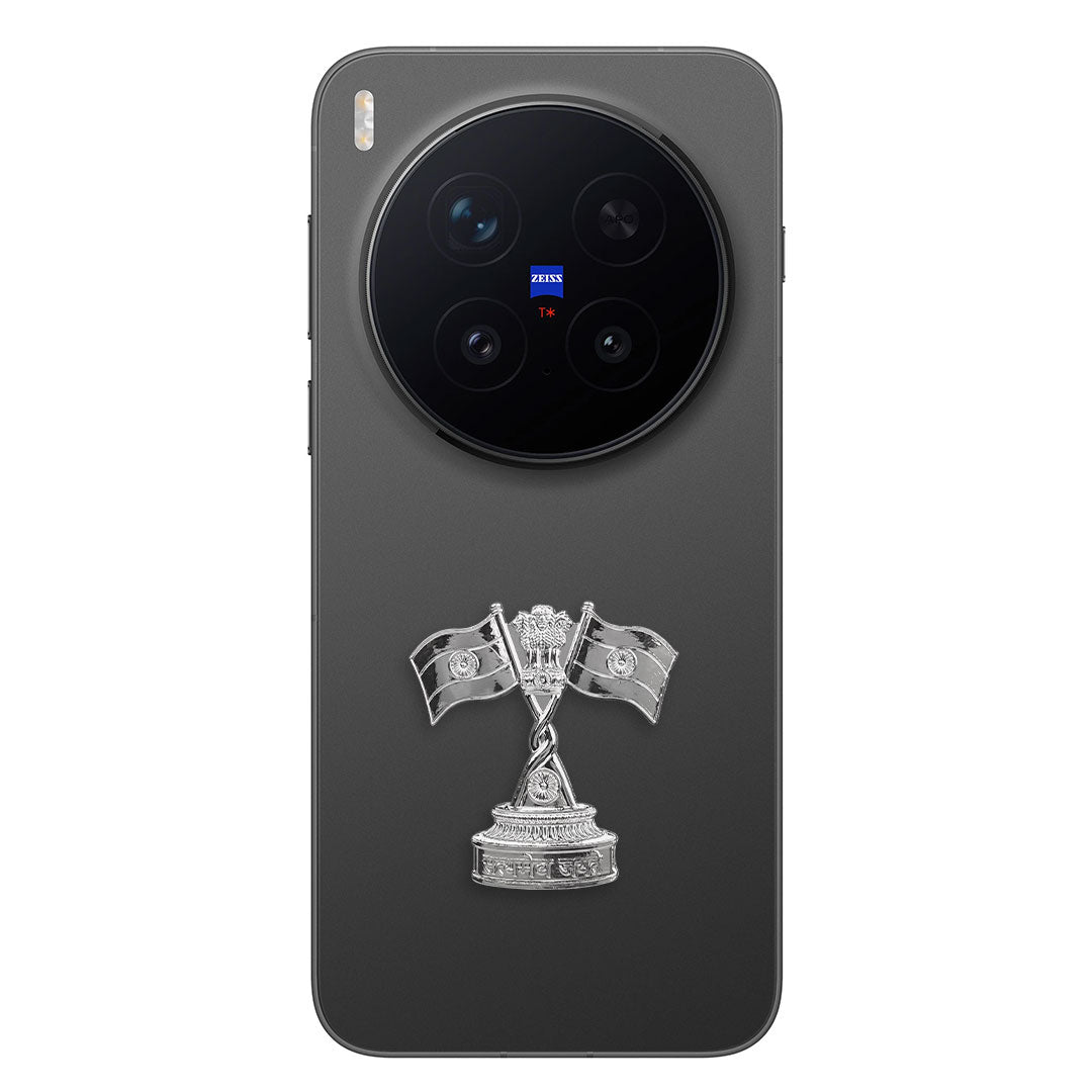 Vivo X300 Pro 5G Compatible Satyamev Jayate 3D Metal Emblem Sticker