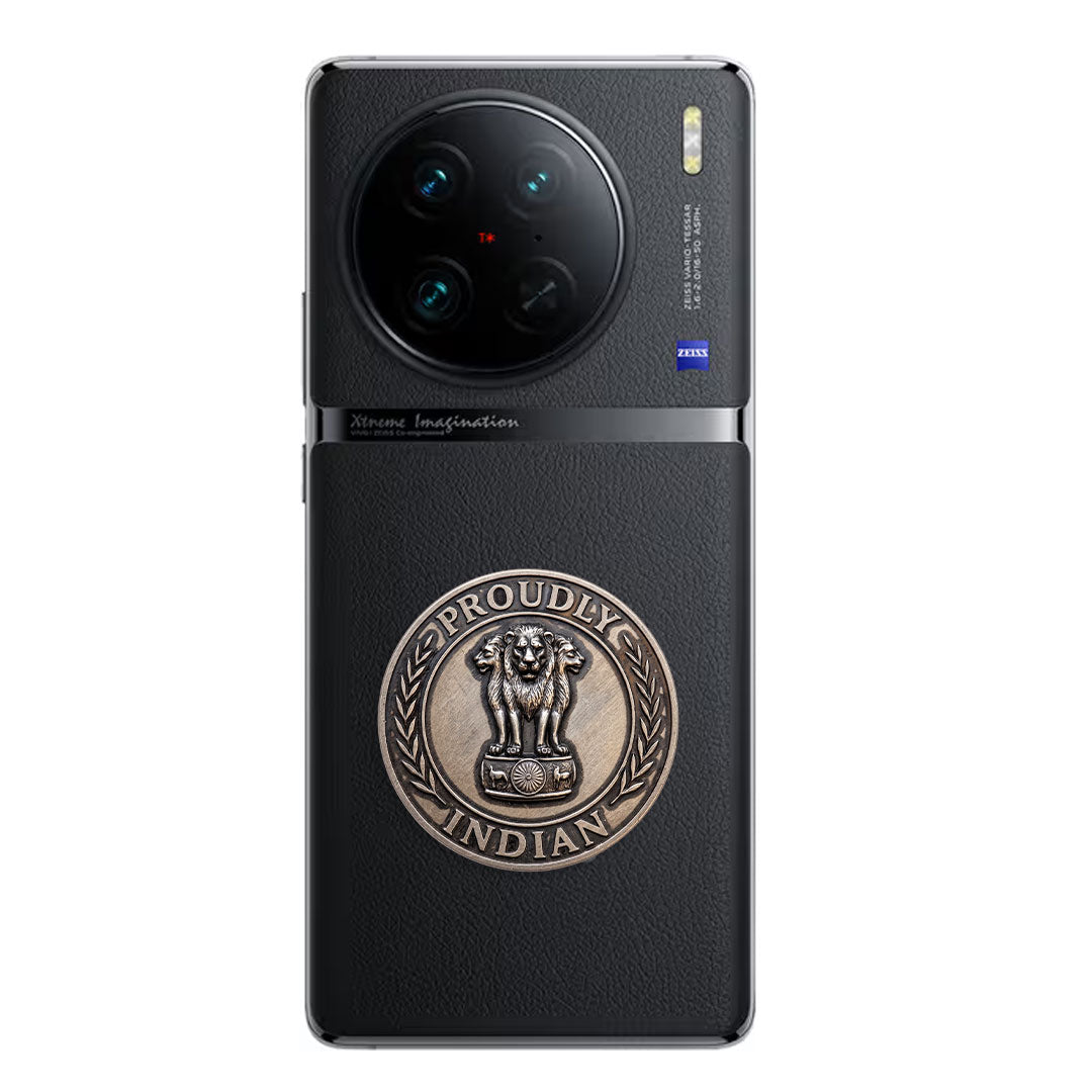 Vivo X90 Pro 5G Compatible Satyamev Jayate 3D Metal Emblem Sticker