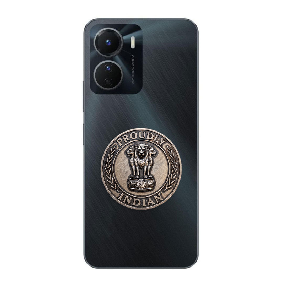 Vivo Y16 5G Compatible Satyamev Jayate 3D Metal Emblem Sticker