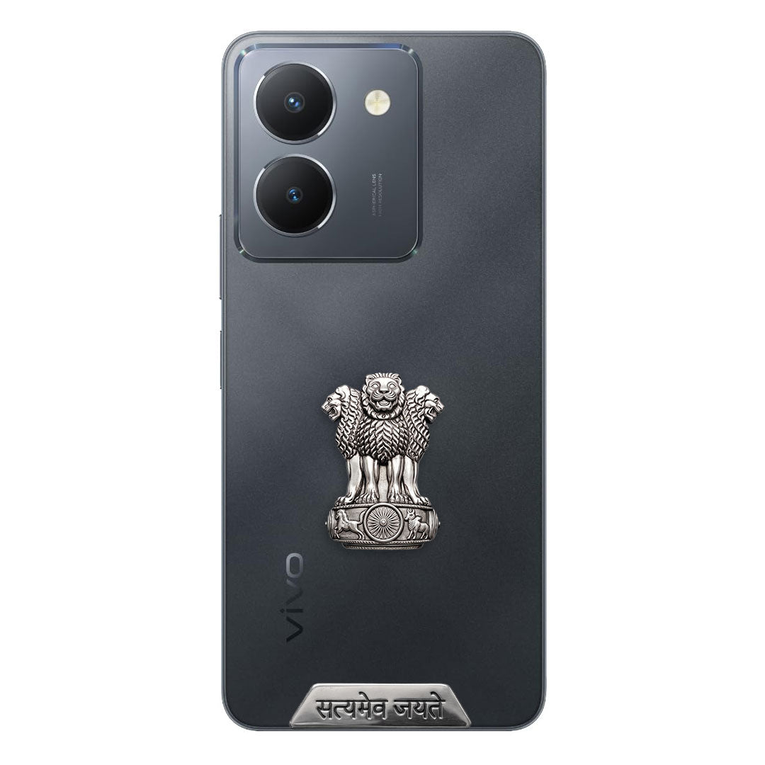 Vivo Y36 5G Compatible Satyamev Jayate 3D Metal Emblem Sticker