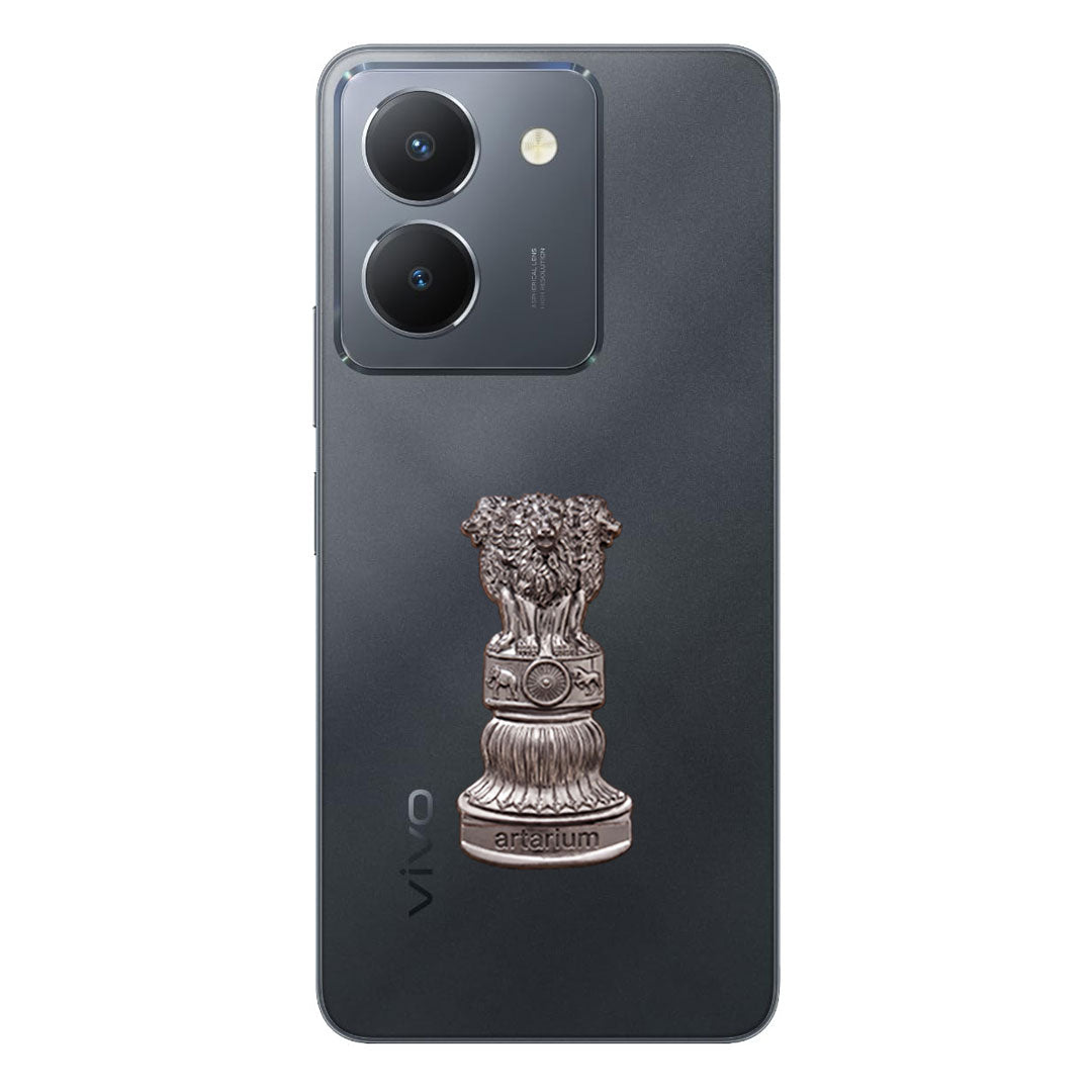 Vivo Y36 5G Compatible Satyamev Jayate 3D Metal Emblem Sticker