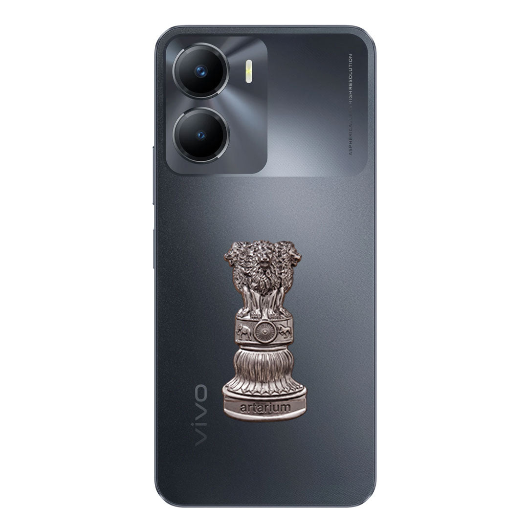 Vivo Y56 5G Compatible Satyamev Jayate 3D Metal Emblem Sticker