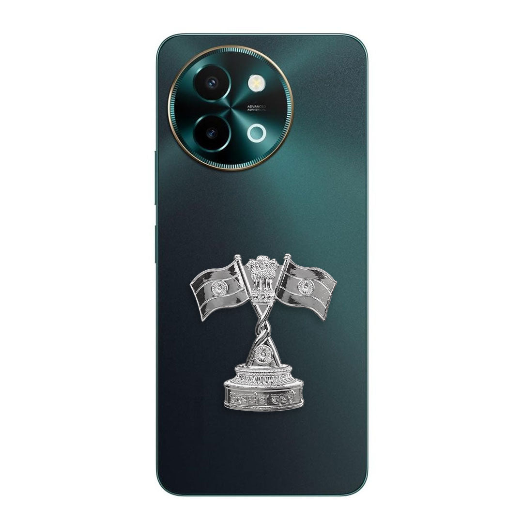 Vivo Y58 5G Compatible Satyamev Jayate 3D Metal Emblem Sticker