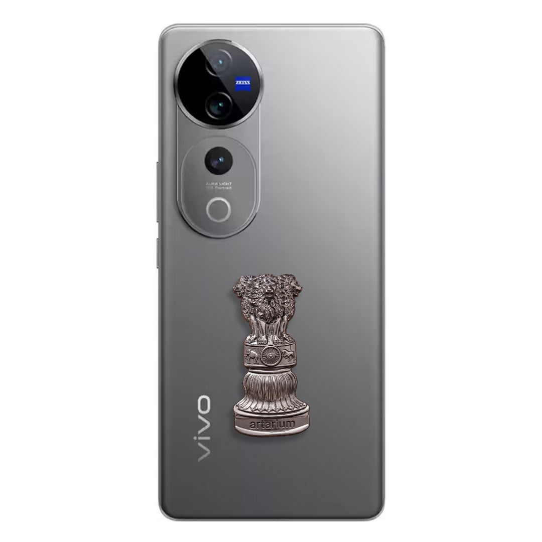 Vivo V40 Pro 5G Compatible Satyamev Jayate 3D Metal Emblem Sticker