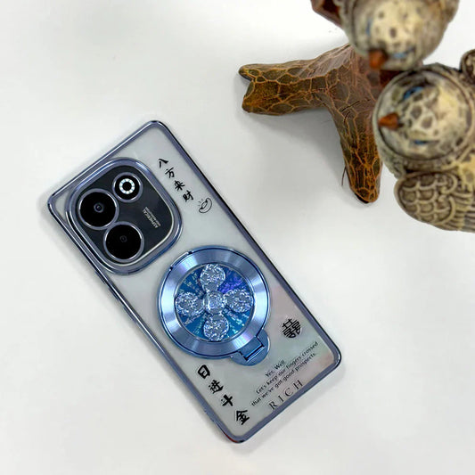 Vivo T3 Pro 5G Rich Manifestation Reflective Fidget Rotating Back Case