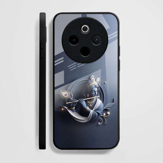 Vivo T4 5G Premium Acrylic Shockproof Glass Back Case (Krishna)