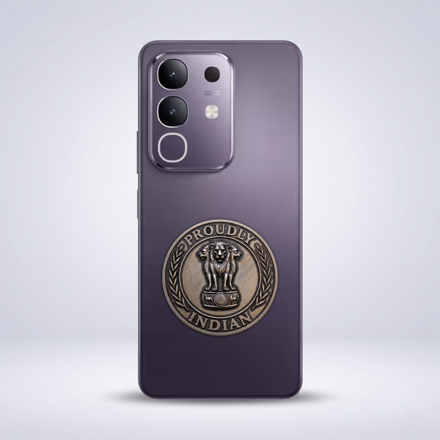 Vivo T4x 5G Compatible Satyamev Jayate 3D Metal Emblem Sticker