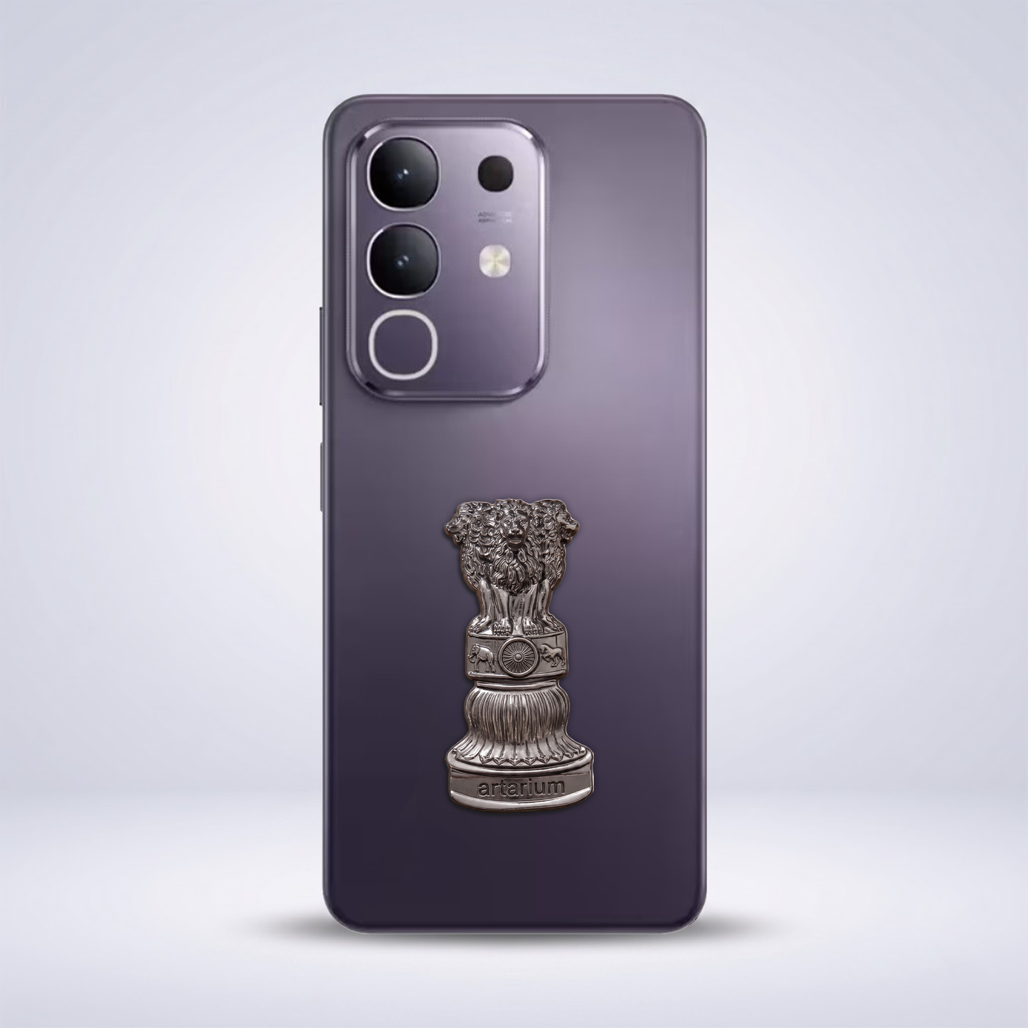 Vivo T4x 5G Compatible Satyamev Jayate 3D Metal Emblem Sticker
