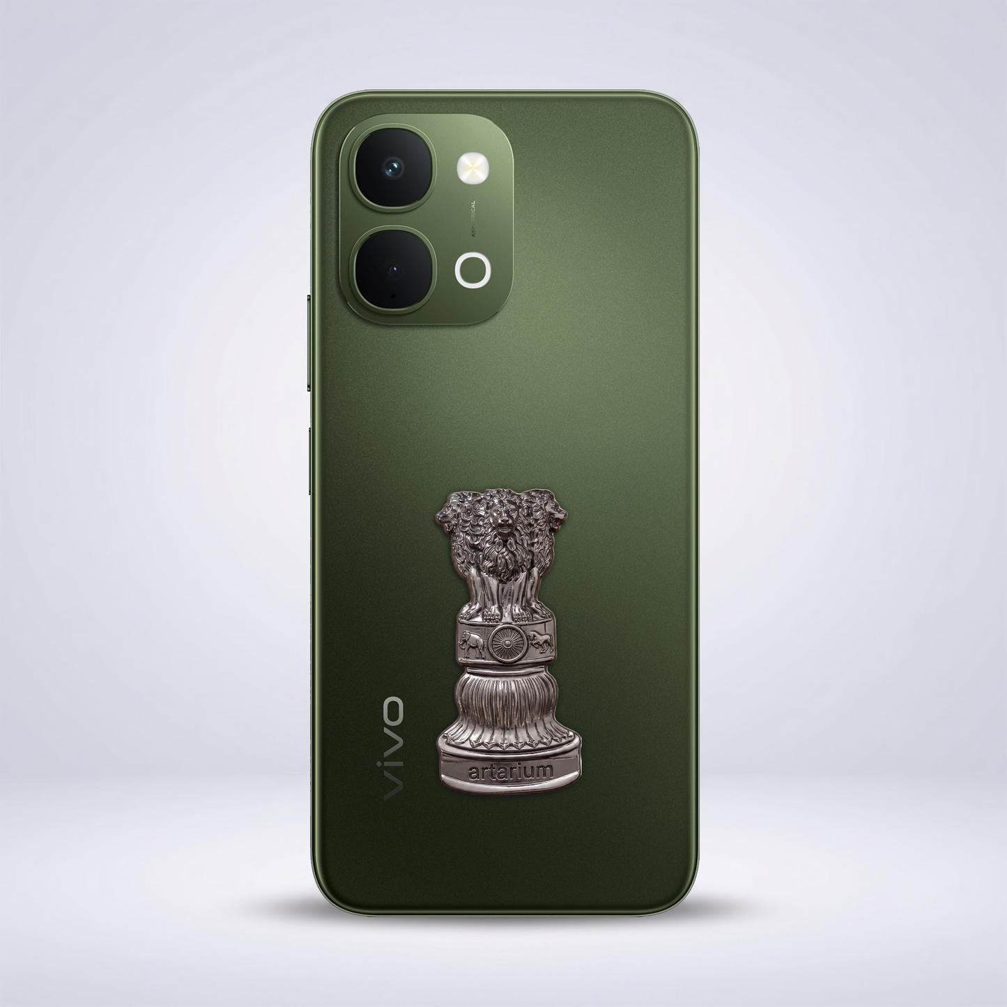 Vivo T5X 5G Compatible Satyamev Jayate 3D Metal Emblem Sticker