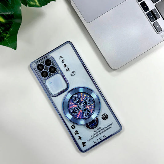 Vivo V30 Pro 5G Rich Manifestation Reflective Fidget Rotating Back Case