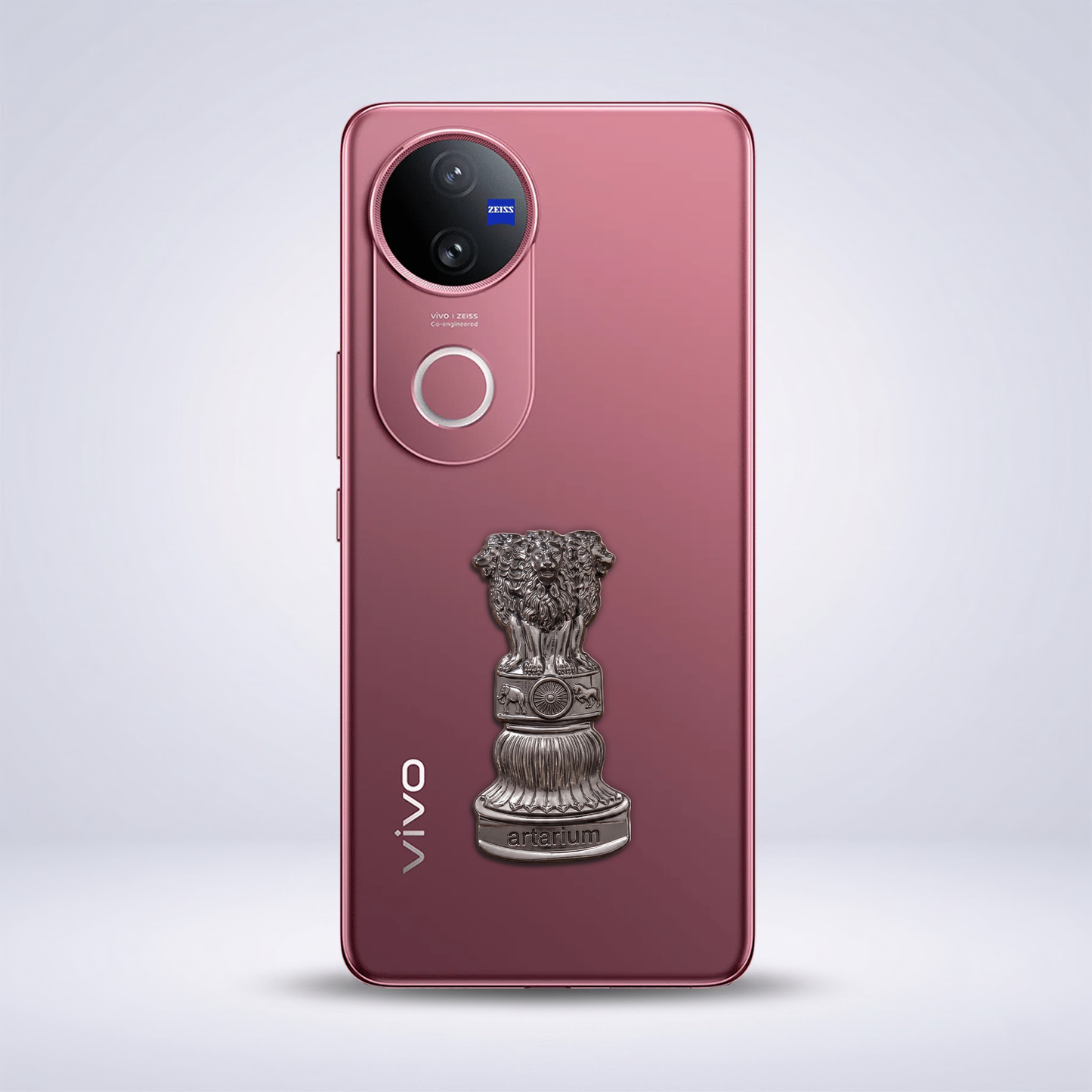 Vivo V50 5G Compatible Satyamev Jayate 3D Metal Emblem Sticker