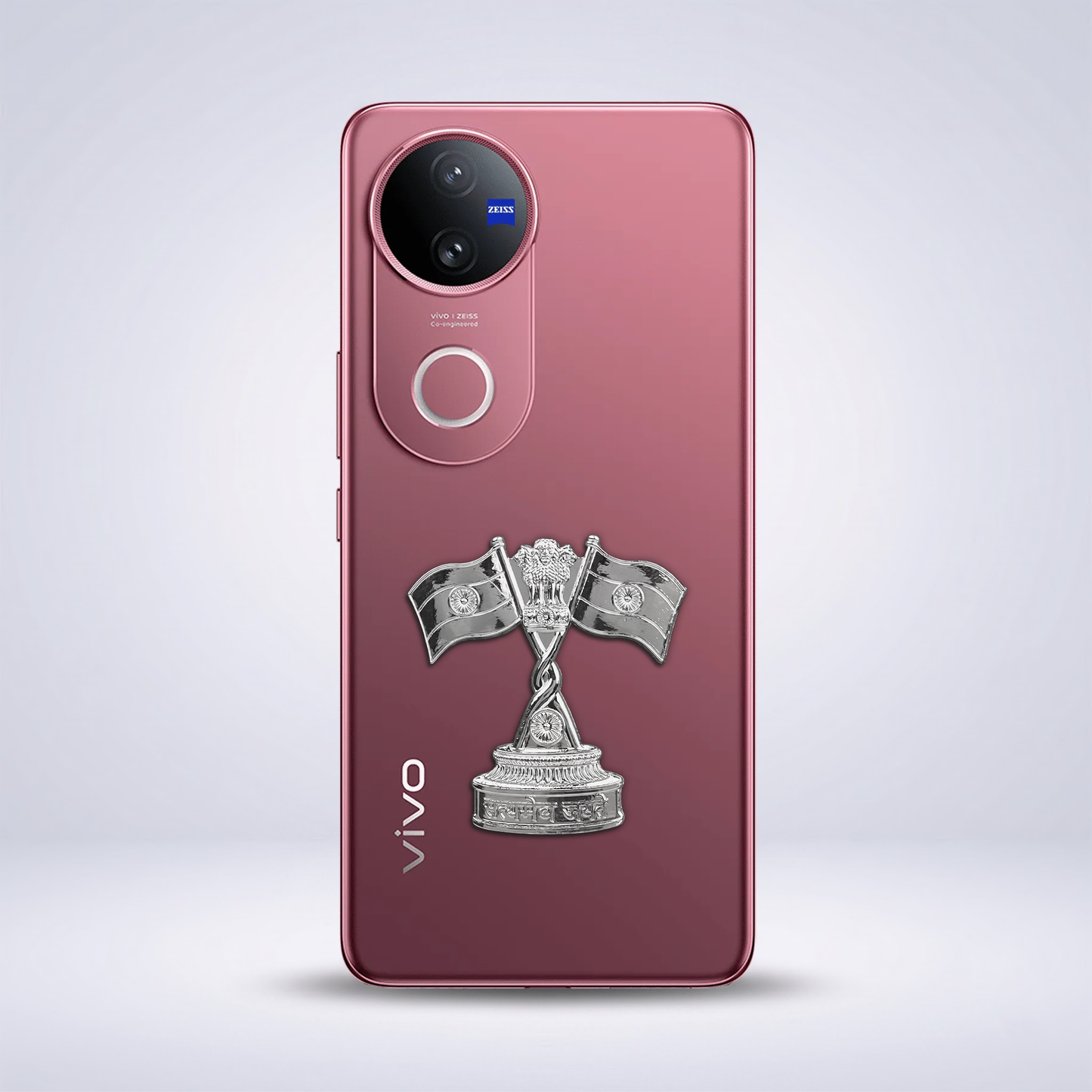 Vivo V50 5G Compatible Satyamev Jayate 3D Metal Emblem Sticker
