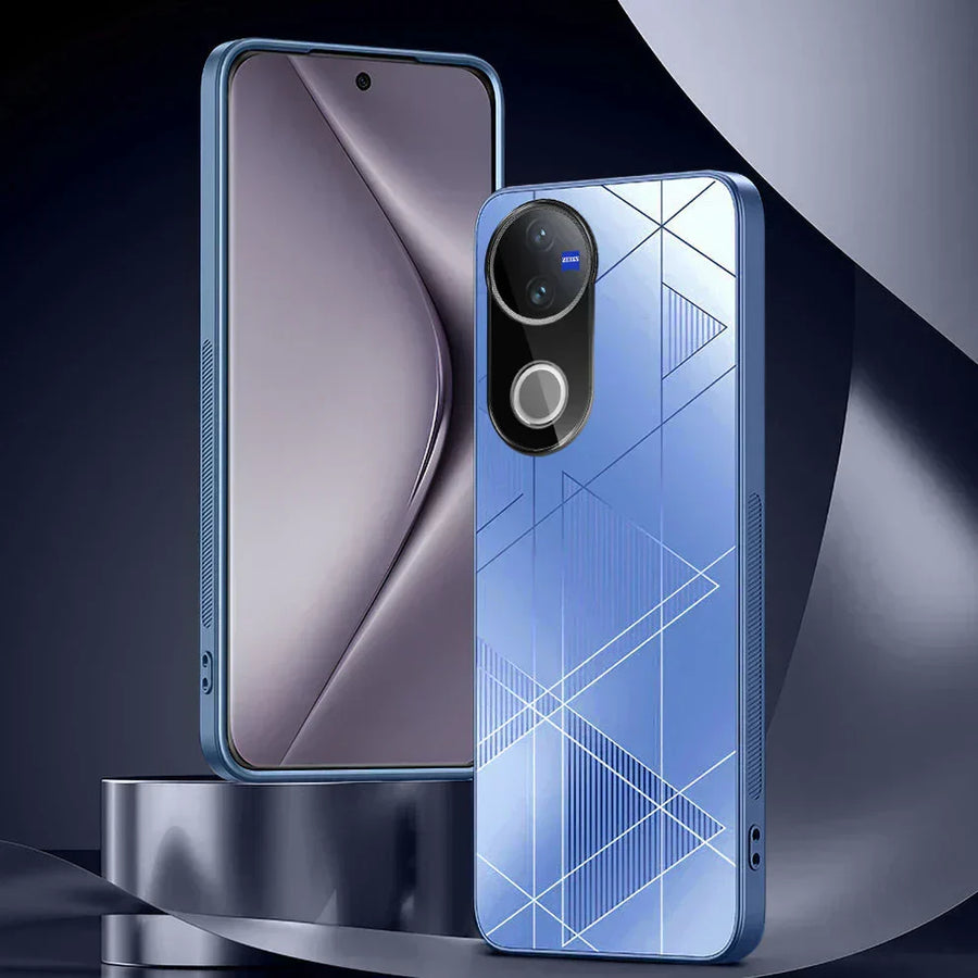 Vivo V50 5G Triangle Pattern Matte Back Shockproof Case