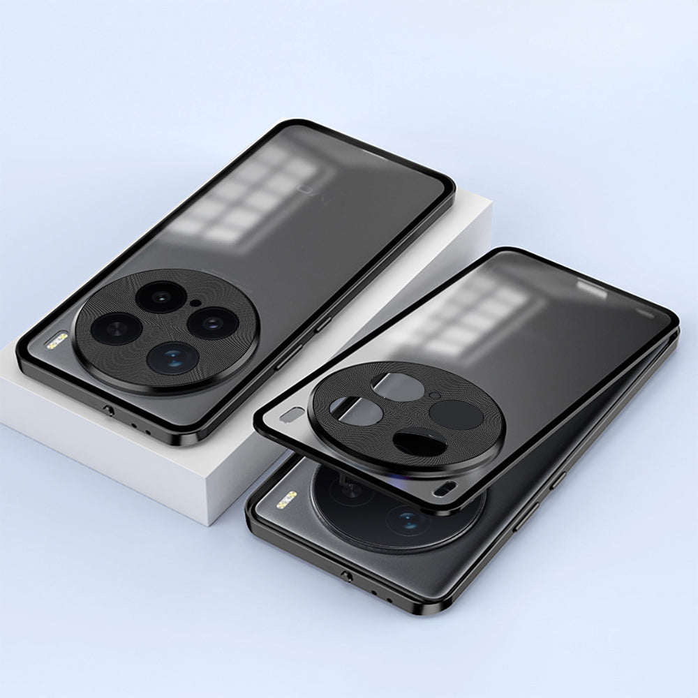 Vivo X200 Pro 5G Aluminium Metal Bumper Shield Transparent Back Case