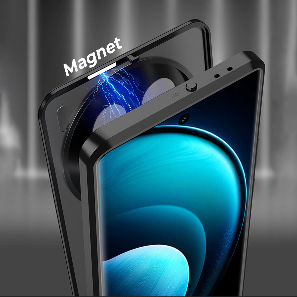 Vivo X200 Pro 5G Aluminium Metal Bumper Shield Transparent Back Case