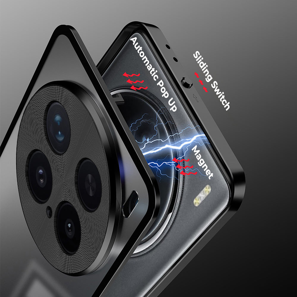 Vivo X200 Pro 5G Aluminium Metal Bumper Shield Transparent Back Case