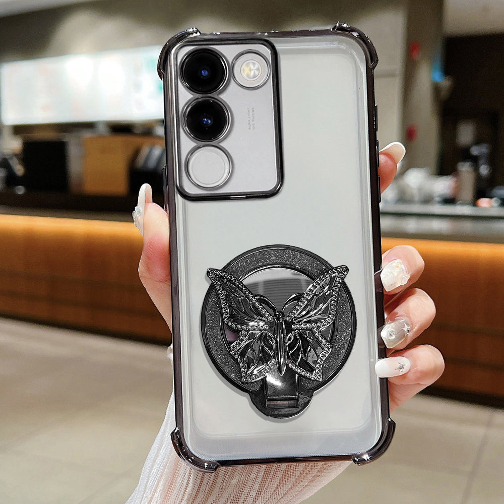 Vivo Y200 5G Premium Butterfly Stand Airbags Case