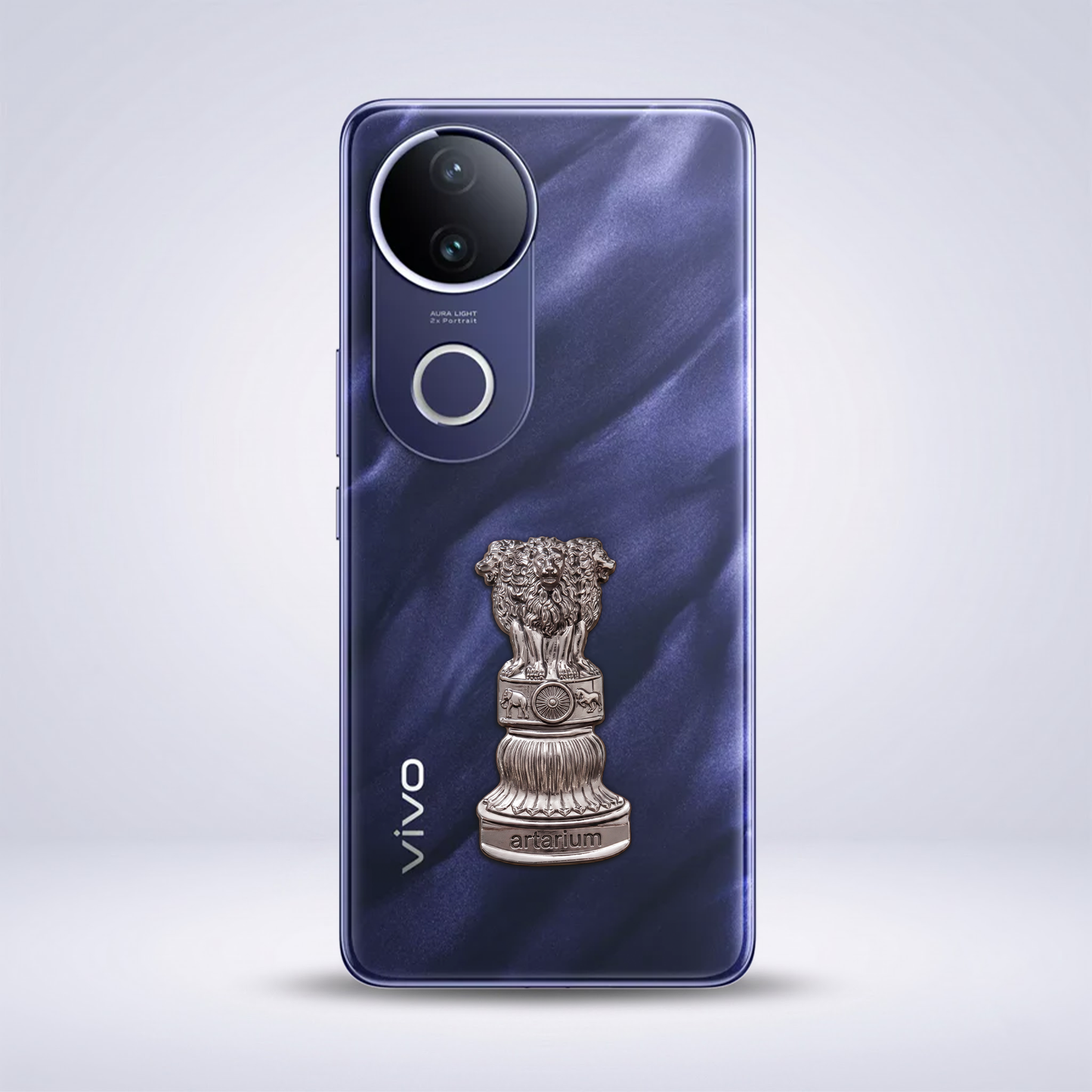 Vivo T4R 5G Compatible Satyamev Jayate 3D Metal Emblem Sticker
