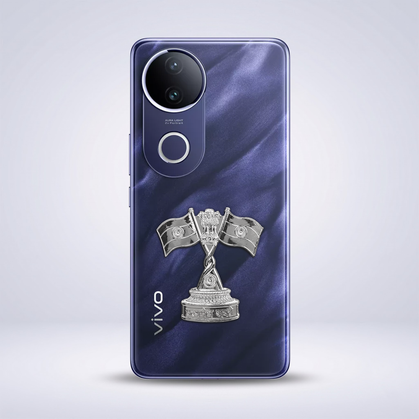 Vivo T4R 5G Compatible Satyamev Jayate 3D Metal Emblem Sticker