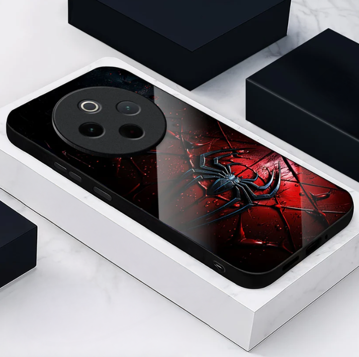 Vivo T4 5G Premium Acrylic Shockproof Glass Back Case (Spider Armor)