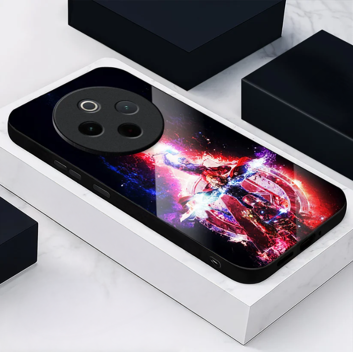 Vivo T4 5G Premium Acrylic Shockproof Glass Back Case (Infinity Blaster)