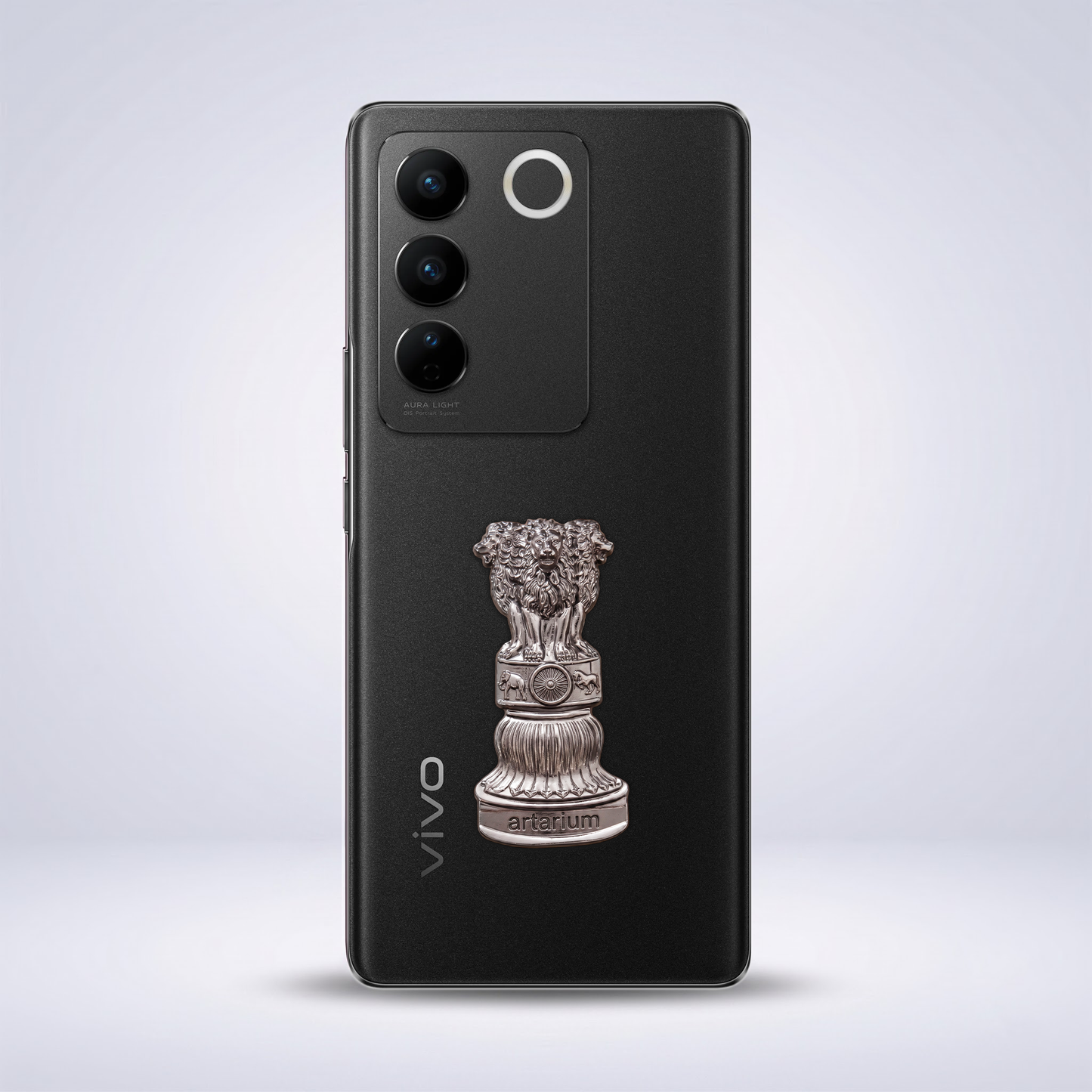 Vivo V27 5G Compatible Satyamev Jayate 3D Metal Emblem Sticker