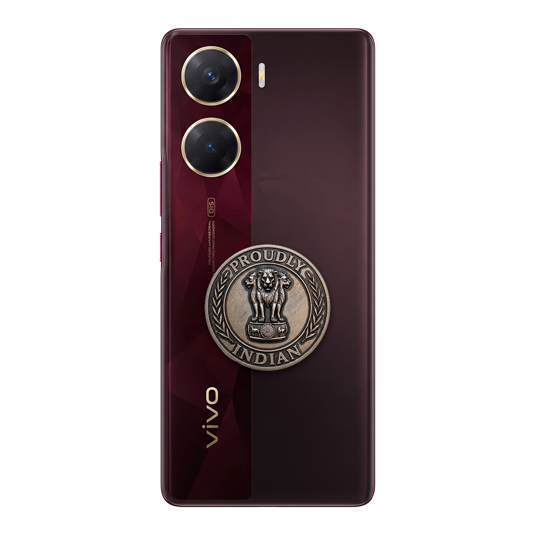 Vivo V29e 5G Compatible Satyamev Jayate 3D Metal Emblem Sticker