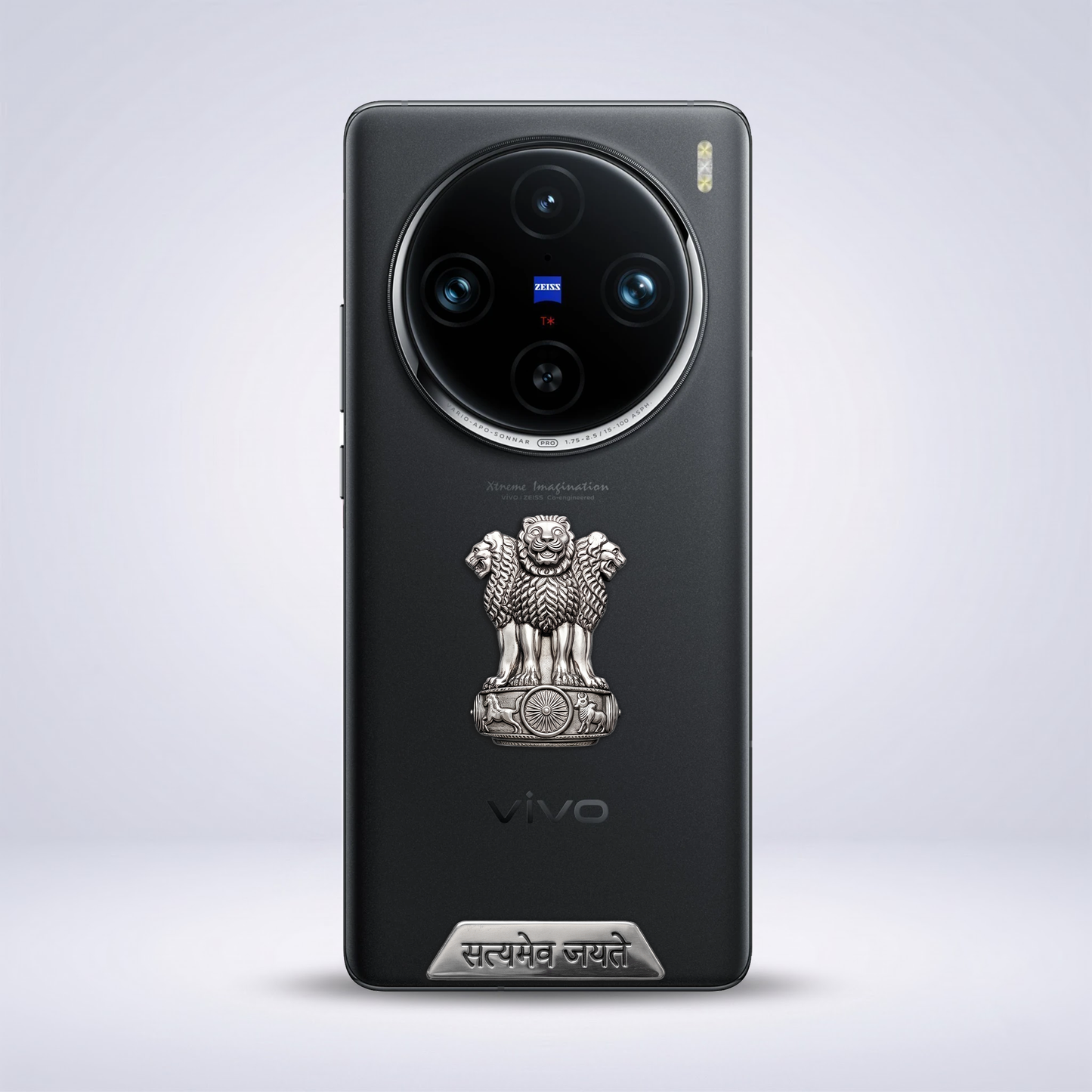 Vivo X100 Pro 5G Compatible Satyamev Jayate 3D Metal Emblem Sticker