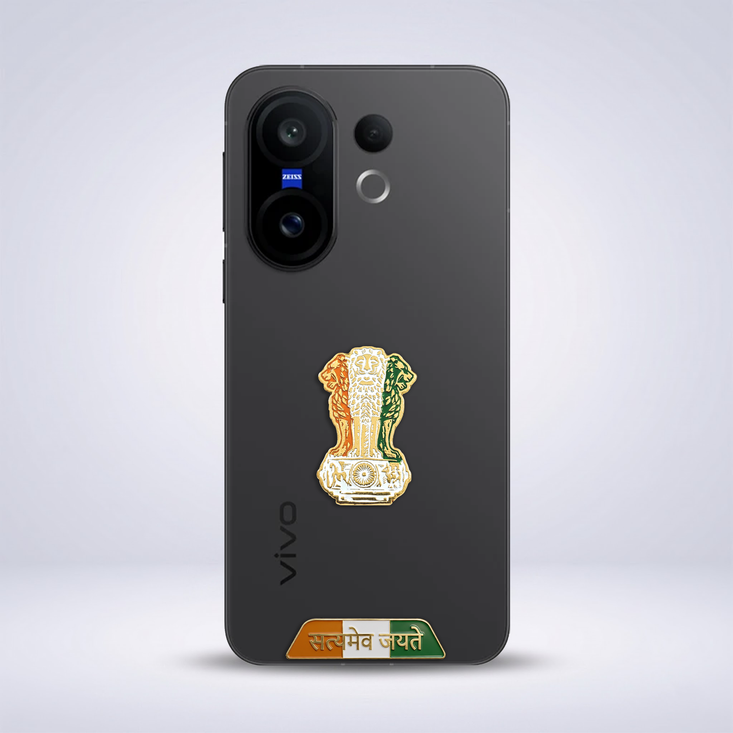Vivo X200 FE 5G Compatible Satyamev Jayate 3D Metal Emblem Sticker
