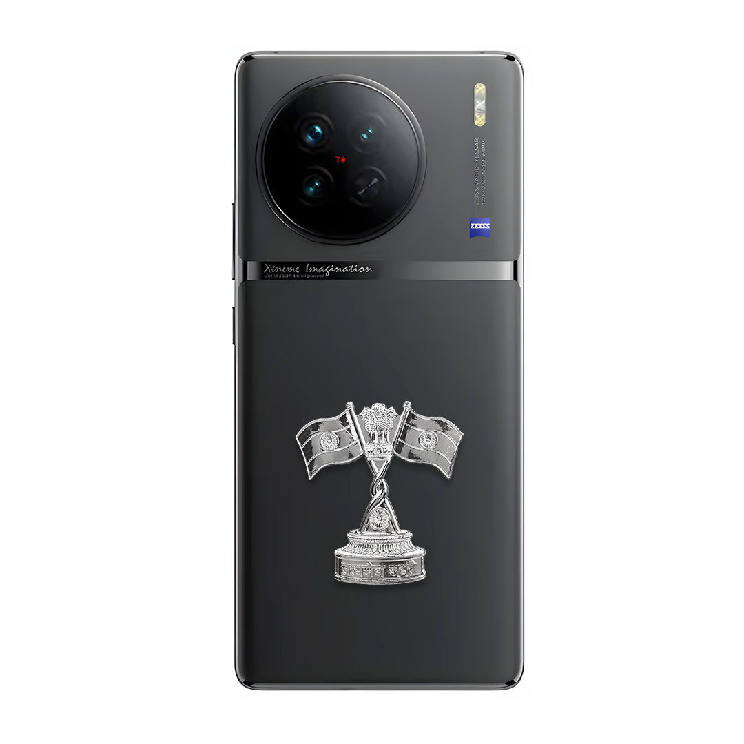 Vivo X90 Pro 5G Compatible Satyamev Jayate 3D Metal Emblem Sticker
