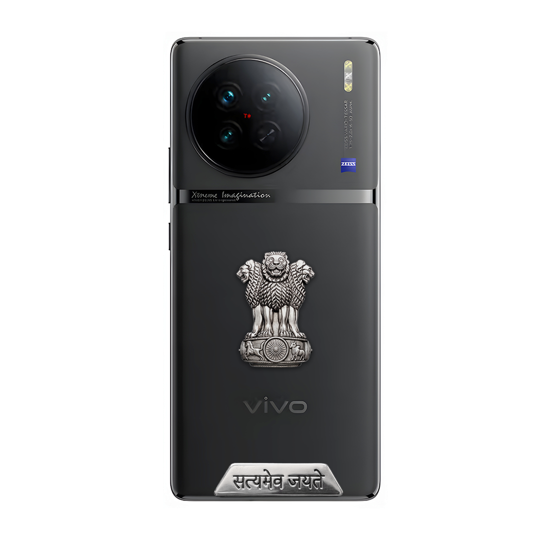 Vivo X90 Pro 5G Compatible Satyamev Jayate 3D Metal Emblem Sticker