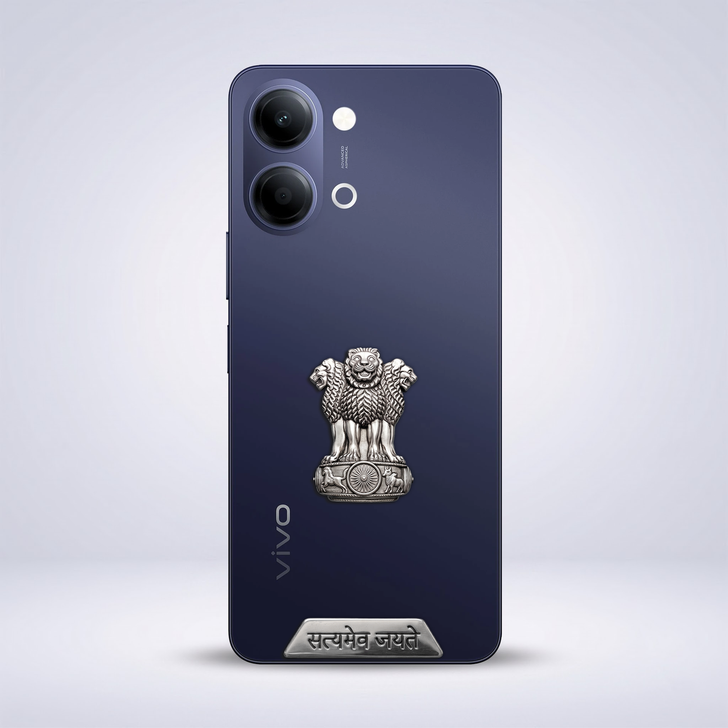 Vivo Y05 5G Compatible Satyamev Jayate 3D Metal Emblem Sticker