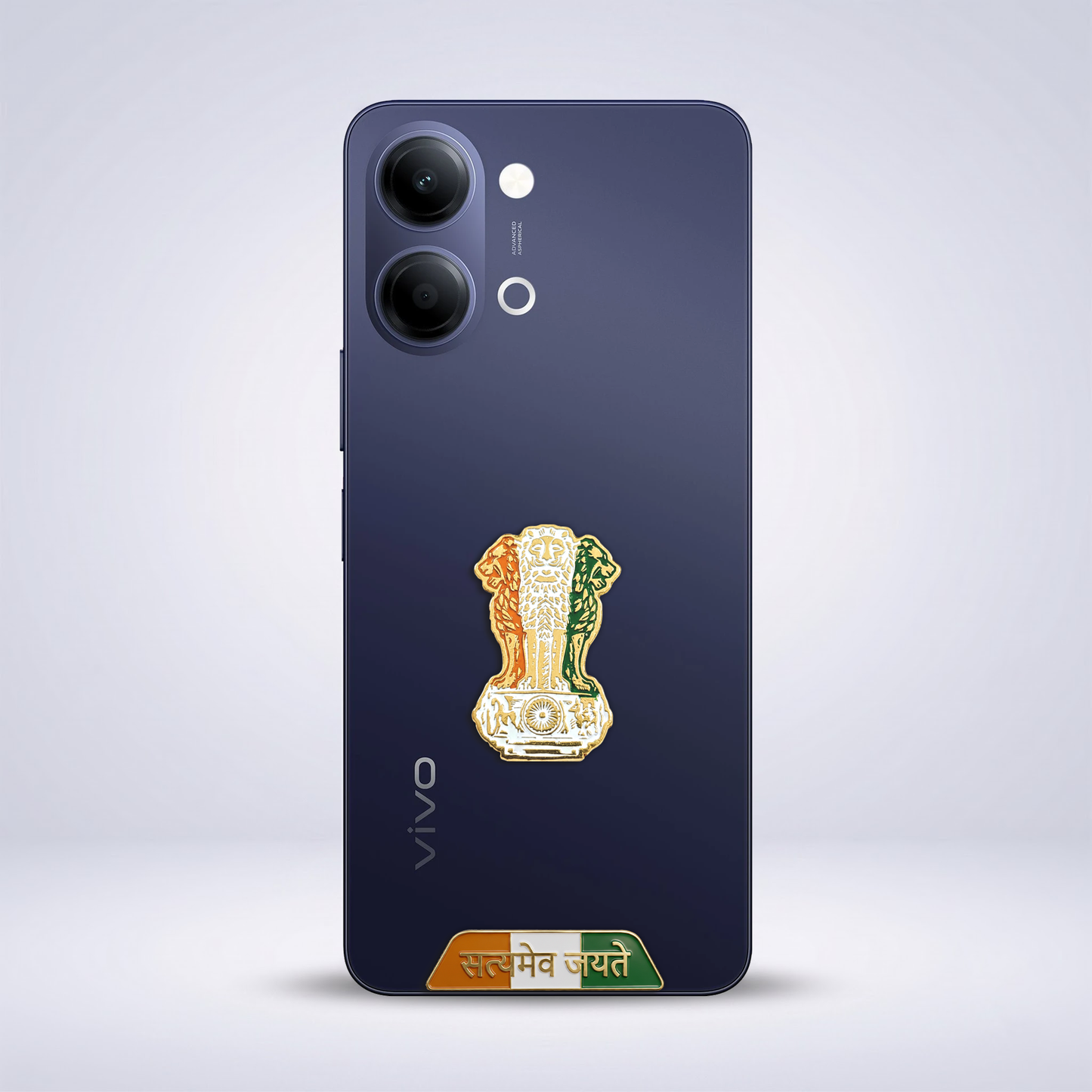 Vivo Y21 5G Compatible Satyamev Jayate 3D Metal Emblem Sticker