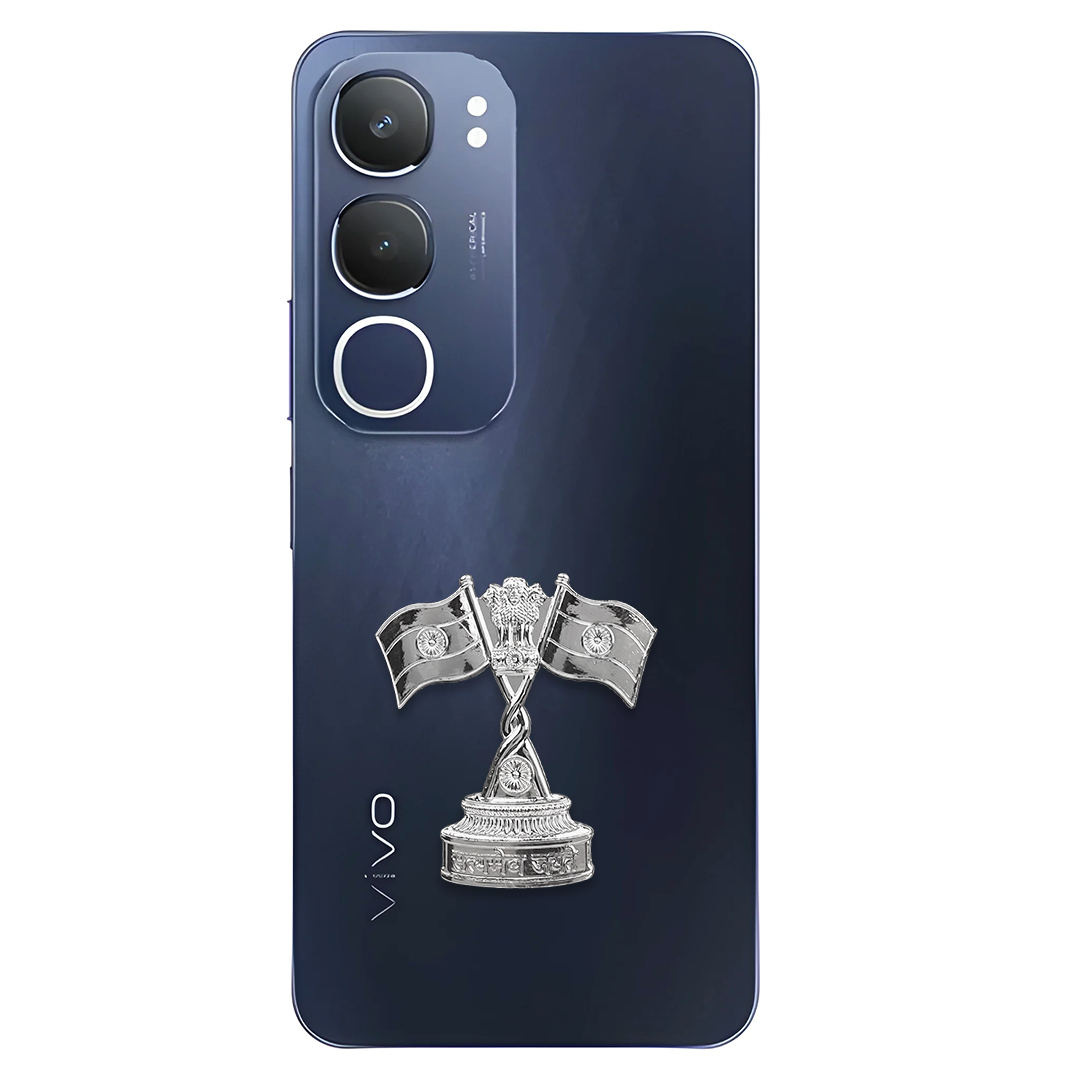 Vivo Y29 5G Compatible Satyamev Jayate 3D Metal Emblem Sticker