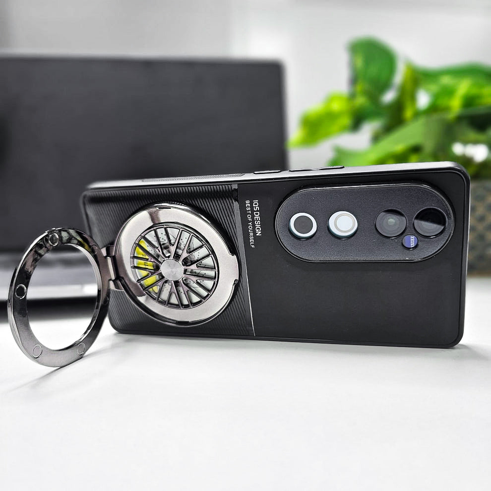 Vivo V40 5G Best Selling Stress Buster Wheel Hybrid Scratch Resistant Back Case