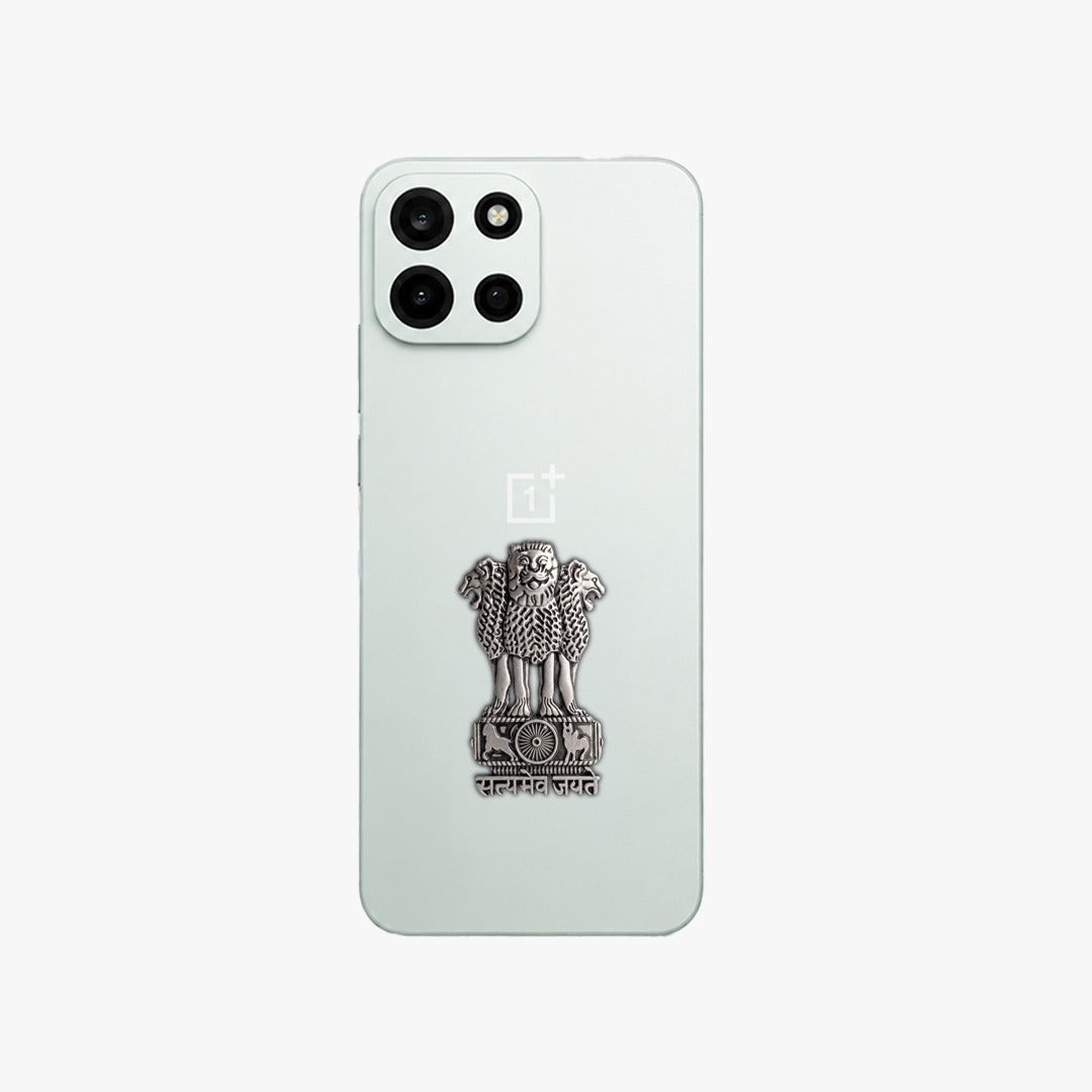 OnePlus Nord 6 5G Compatible Satyamev Jayate 3D Metal Emblem Sticker