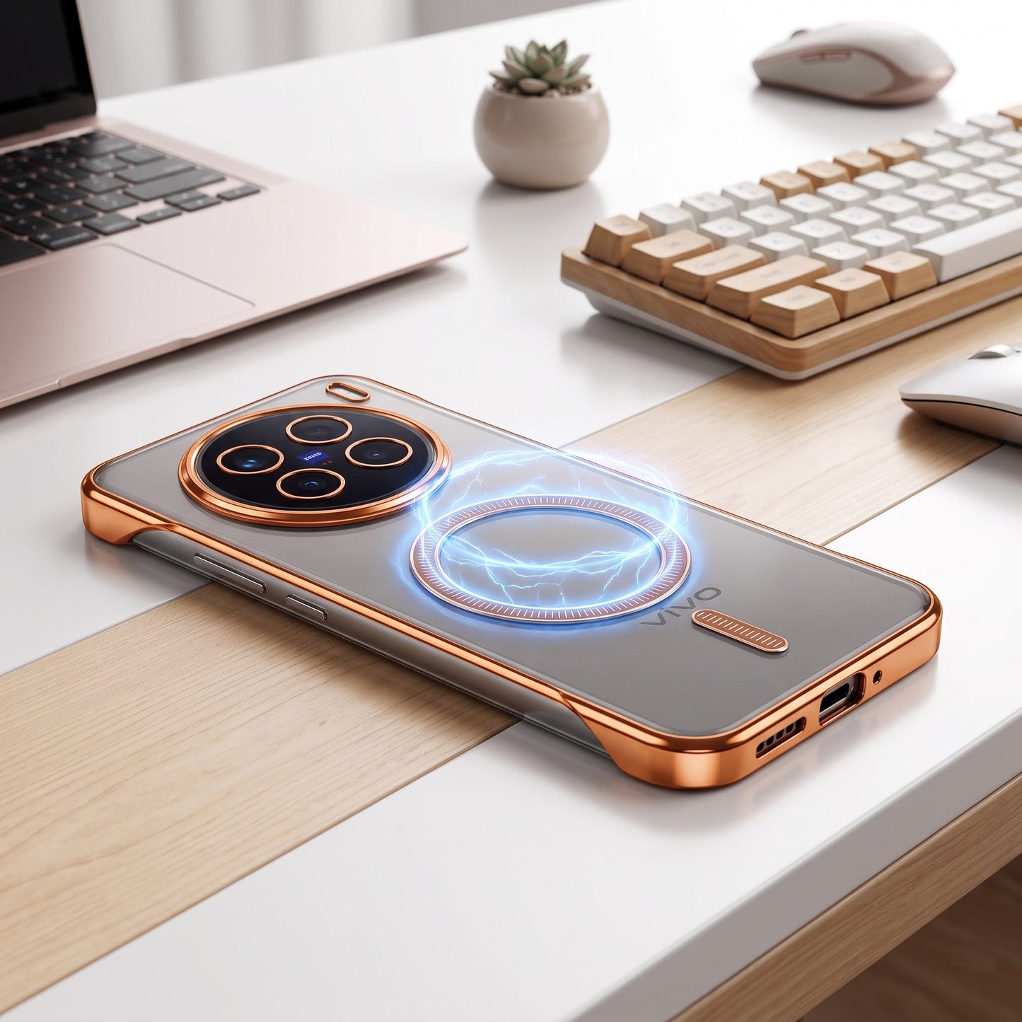 Vivo X200 Pro 5G Frameless MagSafe Shockproof Case