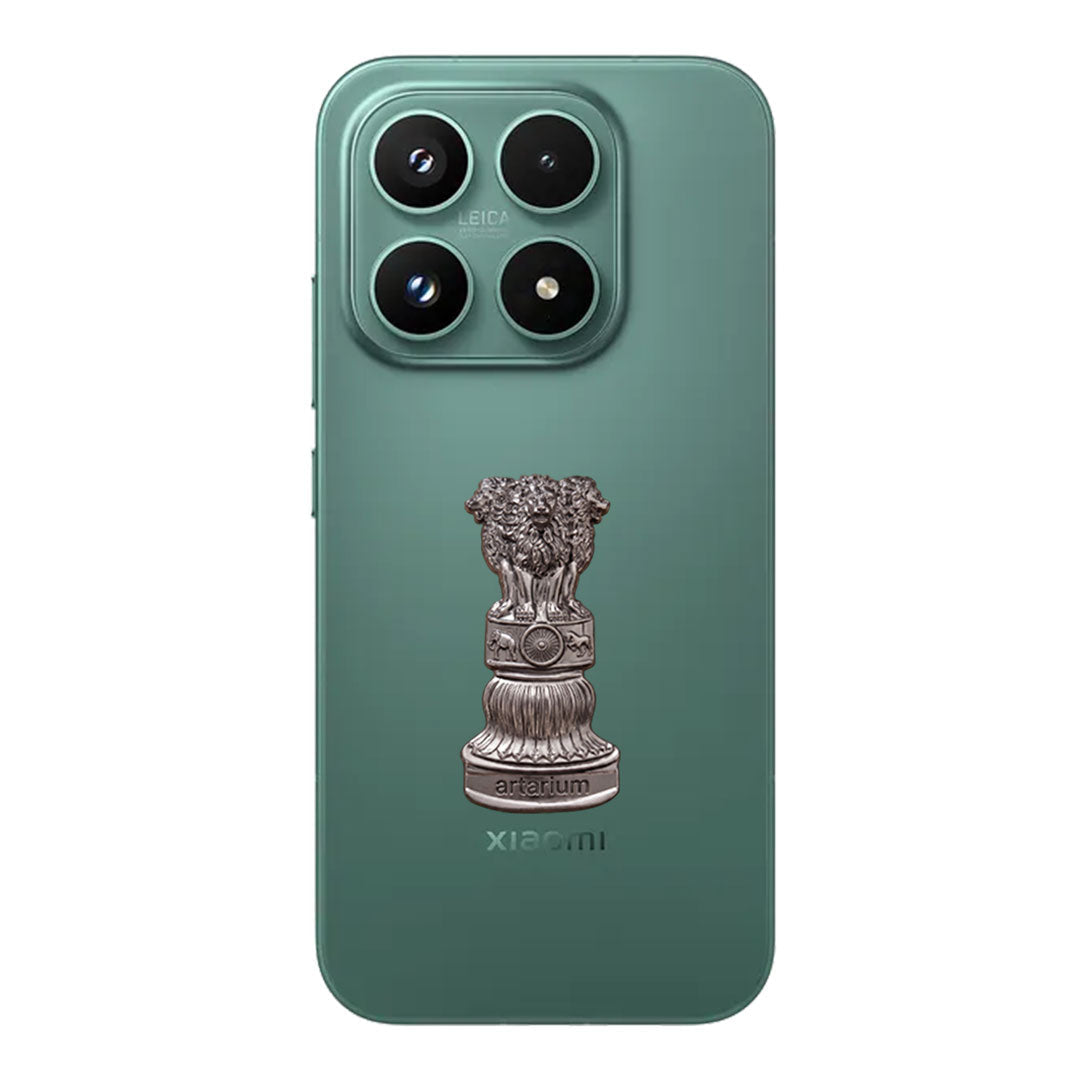 Xiaomi 17T 5G Compatible Satyamev Jayate 3D Metal Emblem Sticker