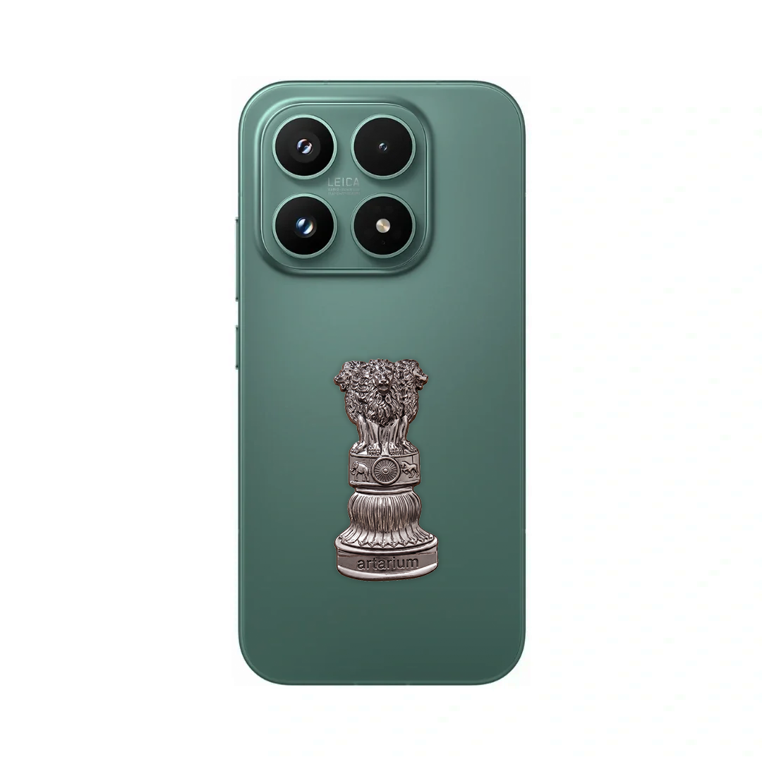 Xiaomi 17 5G Compatible Satyamev Jayate 3D Metal Emblem Sticker