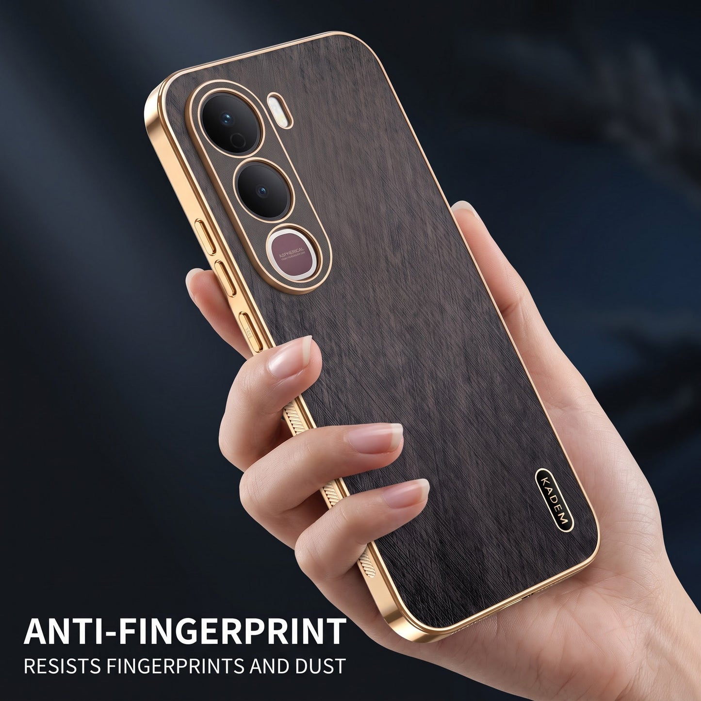 Vivo Y400 Pro 5G Premium Electroplated Frame Gold Thread Pattern Soft Case