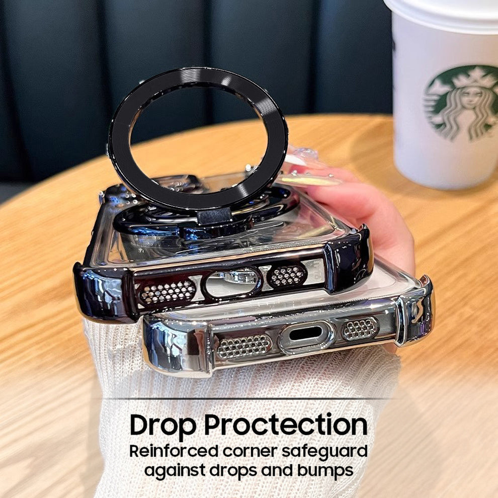 Oppo Reno 15 5G Four Corner Airbags 100% Original Astro Money Magnet Rotating Dollar Case