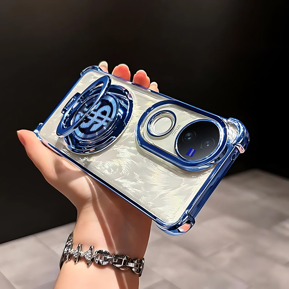Vivo V50e 5G Four Corner Airbags 100% Original Astro Money Magnet Rotating Dollar Case