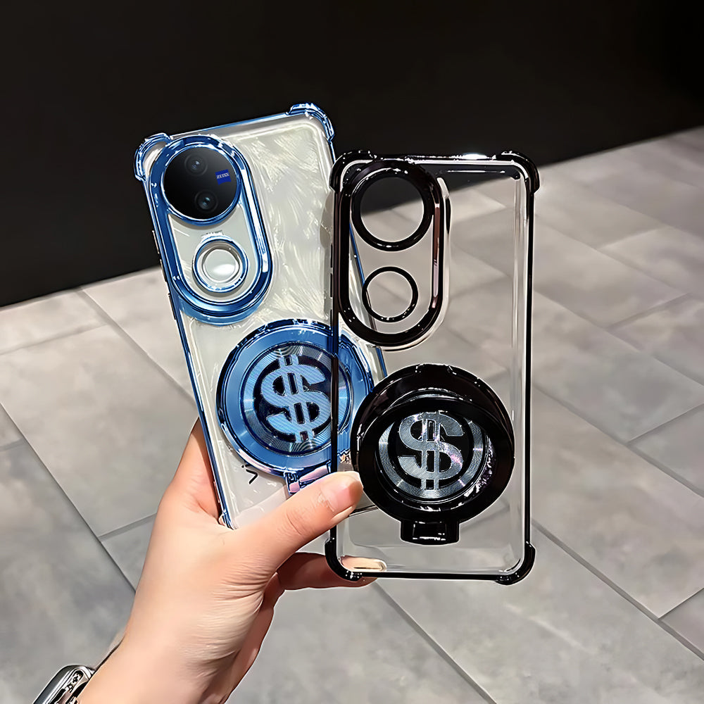 Vivo V50 5G Four Corner Airbags 100% Original Astro Money Magnet Rotating Dollar Case