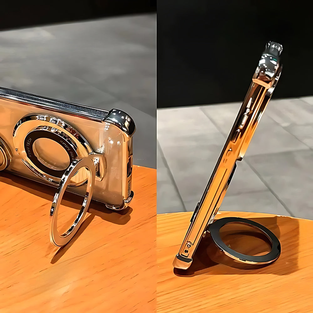 Samsung Galaxy A16 5G Original Luxury Magnifier Ring Stand Shockproof Airbags Corner Case