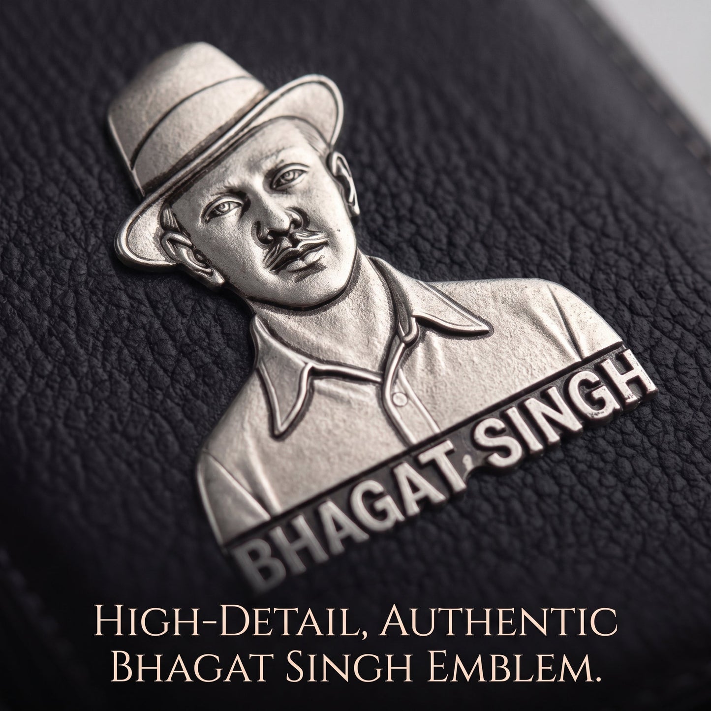 Redmi Note 14 Pro+ 5G Shaheed Bhagat Singh 3D Metal Leather Back Case